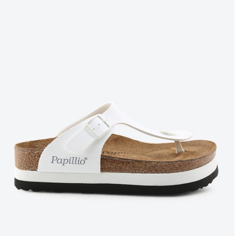 Birkenstock Papillio Gizeh Platform Sandals – White Size EU 36 US Women’s 5–5.5 - Picture 4 of 15